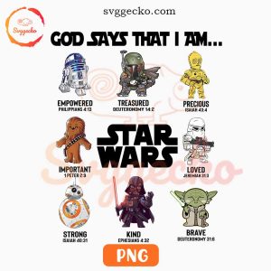 God Says That I Am Star Wars PNG Sublimation, Baby Yoda PNG, Darth Vader PNG