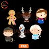 Frozen Chibi Characters PNG Clipart, Elsa And Anna PNG, Disney PNG Sublimation Designs