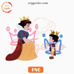 Snow White And Son PNG, Disney Princess Mom PNG, Cute Mothers Day PNG