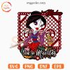 Mulan Dia De Muertos SVG, Disney Day Of The Dead Girl SVG, Princess Halloween SVG PNG Digital Files