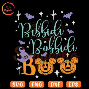 Bibbidi Bobbidi Boo SVG, Mickey Minnie Pumpkin SVG, The Magic Song SVG, Funny Disney Halloween SVG PNG Designs