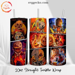 Trick r Treat Sam 20oz Straight Skinny Tumbler PNG, Horror Halloween Tumbler Wrap Instant Download
