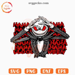 Jack Skellington Hahaha SVG, Nightmare Before Christmas SVG PNG Cricut Files