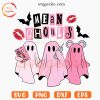Mean Ghouls SVG, Pink Ghosts SVG, Halloween Mean Girls SVG PNG Digital Files