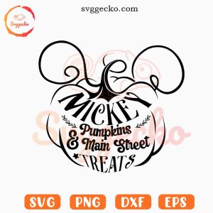 Mickey Pumpkins And Main Street Treats SVG, Halloween Vacation SVG, Spooky Season SVG PNG