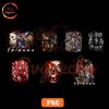 Horror Friends PNG Bundle, Scary Movie Halloween PNG Downloads