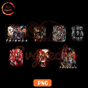 Horror Friends PNG Bundle, Scary Movie Halloween PNG Downloads