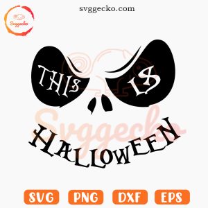 This Is Halloween SVG, Nightmare Before Christmas Music SVG, Jack Skellington SVG PNG