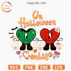 Un Halloween Contigo SVG, Cute Bad Bunny Heart Halloween SVG PNG Cutting Files