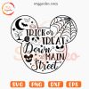 Trick Or Treat Down Main Street Mickey Ears SVG, Spooky SVG, Disney Halloween SVG PNG Cut Files
