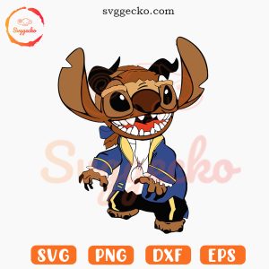 Stitch Cosplay The Beast Prince SVG, The Beast Disney SVG PNG Downloads
