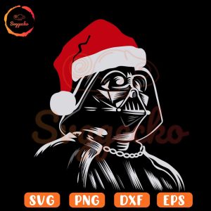 Darth Vader Santa Hat SVG, Christmas SVG, Star Wars SVG PNG Cricut Cut Files