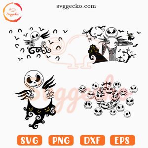 Jack Skellington Starbucks Wrap SVG PNG Bundle For Cricut