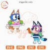 Bluey Bingo Pool SVG, Summer Time SVG, Bluey Swimming SVG, Disney Beach SVG PNG For Kids
