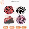 Pom Pom SVG Bundle, Megaphone Cheerleading SVG, Cheerleader SVG PNG Downloads