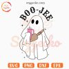 Boo-Jee SVG, Ghost Coffee Cup SVG, Halloween Trendy SVG PNG Cricut