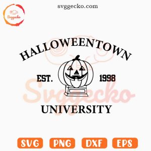 Halloweentown University Est 1998 SVG, Pumpkin Halloween SVG PNG Files