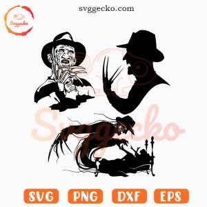 Freddy Krueger SVG Bundle, A Nightmare On Elm Street SVG, Halloween Film SVG PNG