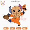 Stitch Sam Trick R Treat SVG, Cute Halloween Stitch SVG PNG Cricut