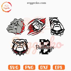 Bulldogs Football SVG Bundle, Georgia Bulldogs SVG PNG Cut Files