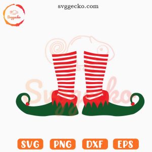 Christmas Elf Leg SVG, Holiday SVG, Xmas SVG PNG Digital Download