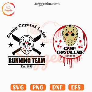 Camp Crystal Lake SVG, Jason Horror SVG, Camp Blood 13th Friday SVG PNG Cricut