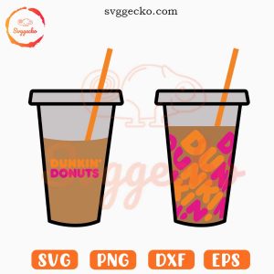 Dunkin Donuts Coffee SVG PNG DXF EPS Digital Download