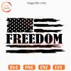 US Flag Freedom SVG, Distressed Flag SVG, Patriotic SVG PNG Cut Files