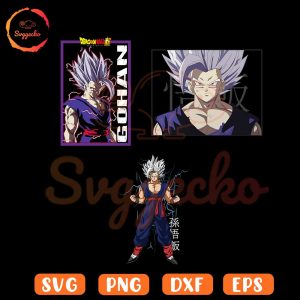 Gohan Beast SVG, Dragon Ball Super SVG PNG Cricut Files