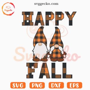 Gnomes Happy Fall SVG, Autumn SVG, Hello Fall SVG PNG DXF EPS Download Files