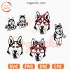 Husky SVG Bundle, Dog Lover SVG PNG Cricut