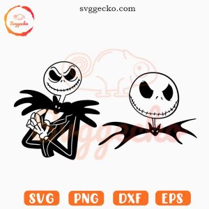 Jack Skellington SVG, Halloween SVG, Nightmare Before Christmas Skeleton SVG PNG Files