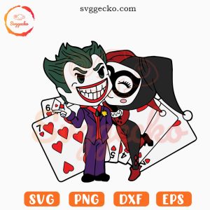 Joker Harley Quinn SVG, DC Poison SVG, Supervillain SVG PNG Cut Files