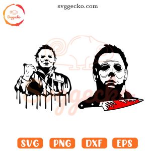 Michael Halloween SVG, Killer SVG, Horror Movie Slasher SVG PNG Cut Files