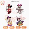 Minnie Mouse Halloween SVG Bundle, Spooky Witch SVG, Evil SVG, Disney Halloween SVG PNG For Girl