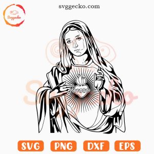 Mary SVG, Mother Of Jesus SVG PNG EPS DXF Files