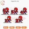 Spider Man Birthday Boy SVG Bundle, Birthday Party Kids SVG PNG Cricut