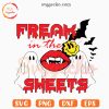 Freak In The Sheets SVG, Ghost SVG, Vampire Lips SVG, Funny Halloween SVG PNG Cut Files