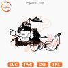 Baby Witch And Cat SVG, Cute Halloween Kids SVG PNG Cut Files