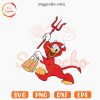 Donald Duck Devil SVG, Halloween SVG, Funny Disney Spooky SVG PNG Cut Files