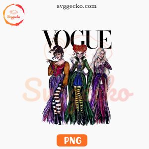 Hocus Pocus Vogue PNG, Sanderson Sisters Fashion PNG