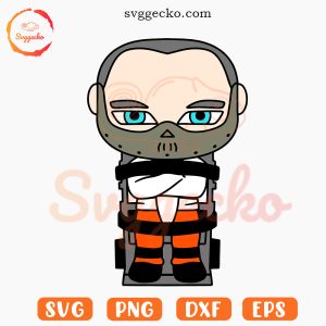 Hannibal Lecter Chibi SVG, Killer Movie SVG, Halloween SVG PNG EPS DXF