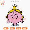 Little Miss Princess SVG, Cute Girl Royalty SVG PNG EPS DXF Cricut