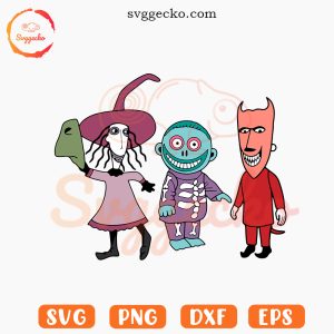 Lock Shock And Barrel SVG, Nightmare Before Christmas Trick Or Treat SVG PNG Files