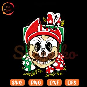 Mario Zombie SVG, Super Mario Halloween SVG PNG Cut Files