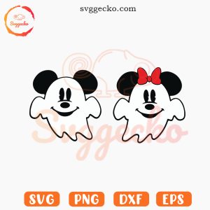 Disney Mouse Ghost SVG, Cute Halloween SVG, Spooky Ghost SVG PNG Cricut