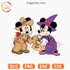 Mickey And Minnie Trick Or Treat SVG, Witch SVG, Disney Halloween Season SVG PNG Downloads