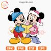 Mickey Minnie Reading Christmas SVG, Disney Winter Holiday SVG PNG Cut Files
