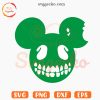 Mickey Skull Head SVG, Spooky Season SVG, Disneyland Vacation Halloween SVG PNG Cutting Files