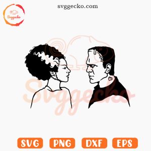 Bride Of Frankenstein SVG, Horror Film SVG, Monster Halloween SVG PNG Cut Files
